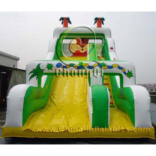 Cheap inflatable tiger jungle slides